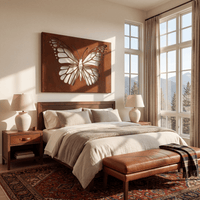 The Butterfly - Metal Wall Art - Oxide