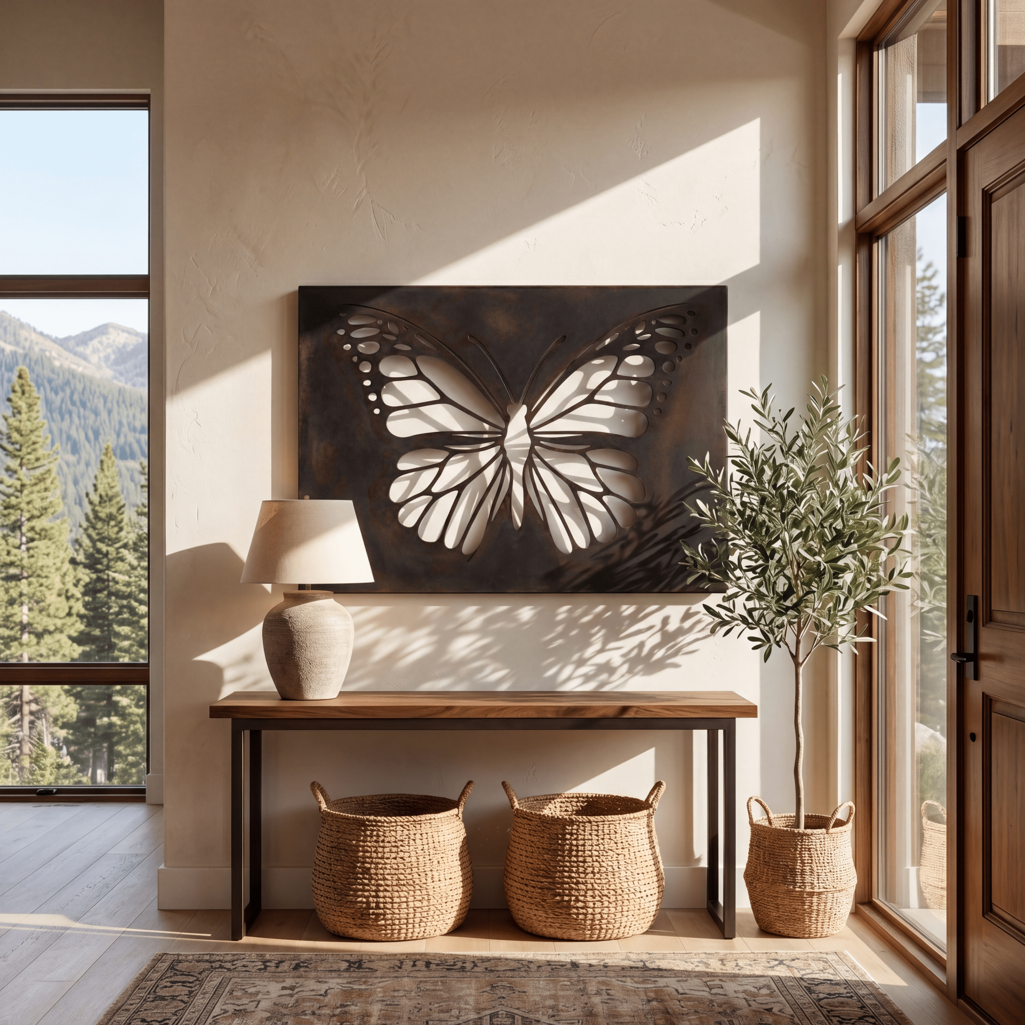 The Butterfly - Metal Wall Art - Umber - Anthem Classic