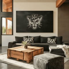 The BYU Cat - Metal Wall Art - Landscape - Anthem Classic