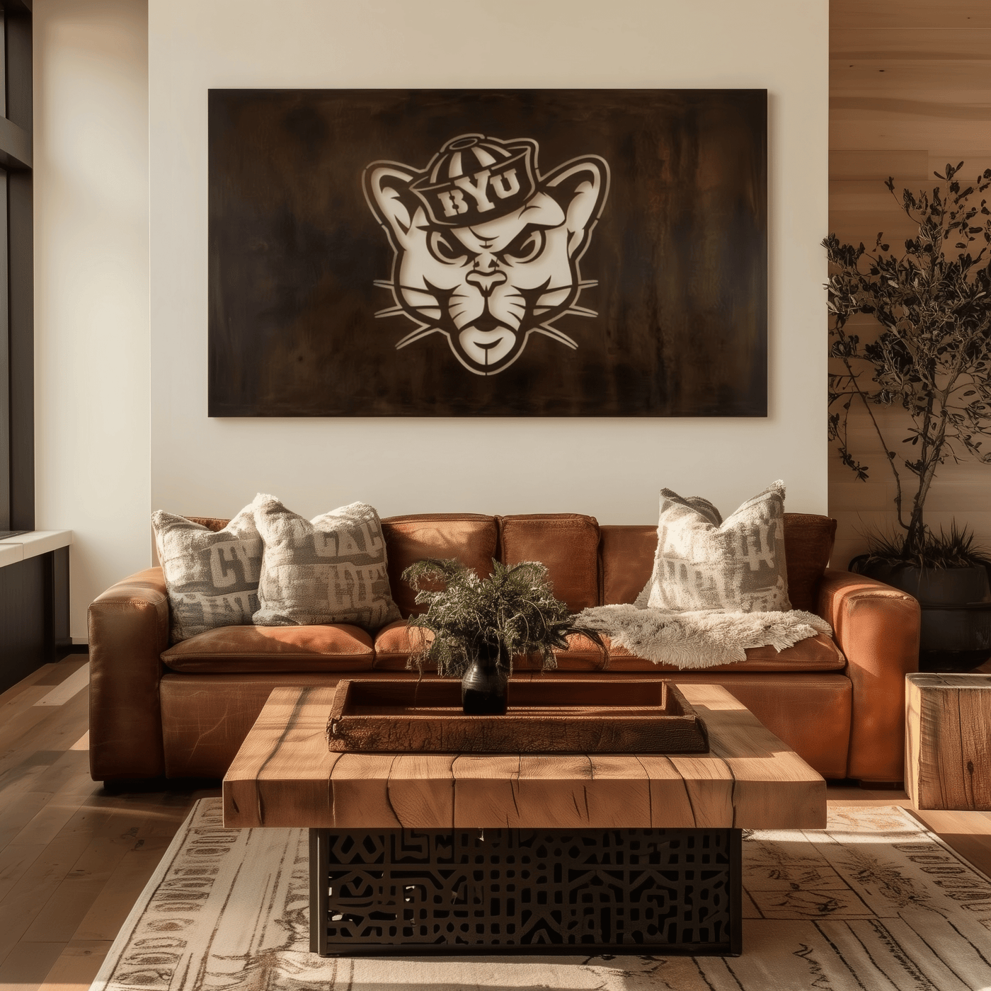 The BYU Cat - Metal Wall Art - Landscape - Anthem Classic