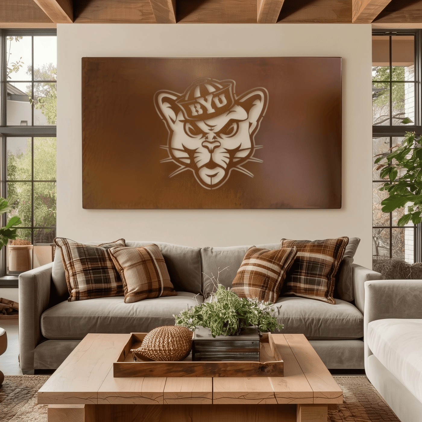 The BYU Cat - Metal Wall Art - Landscape - Anthem Classic