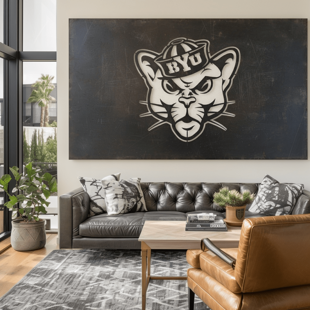 The BYU Cat - Metal Wall Art - Landscape Forge - Anthem Classic
