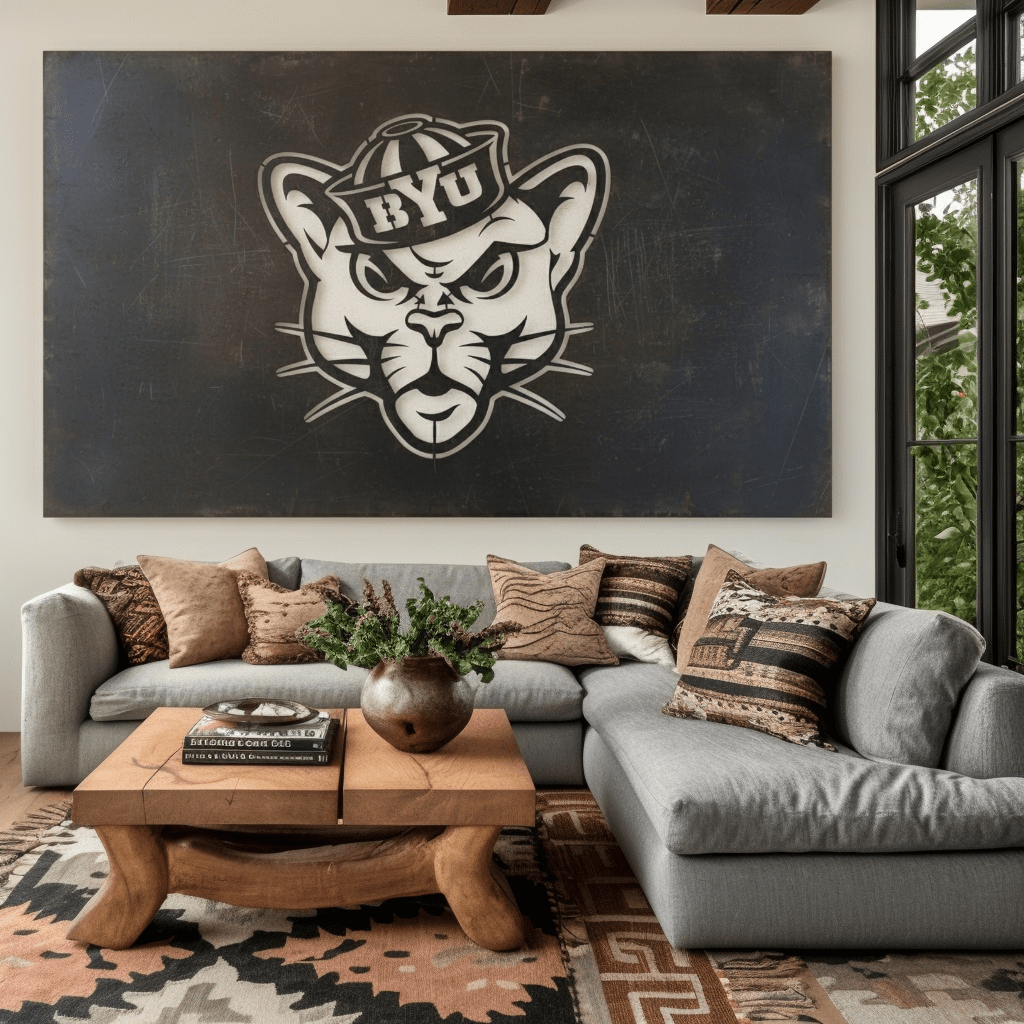 The BYU Cat - Metal Wall Art - Landscape Forge - Anthem Classic