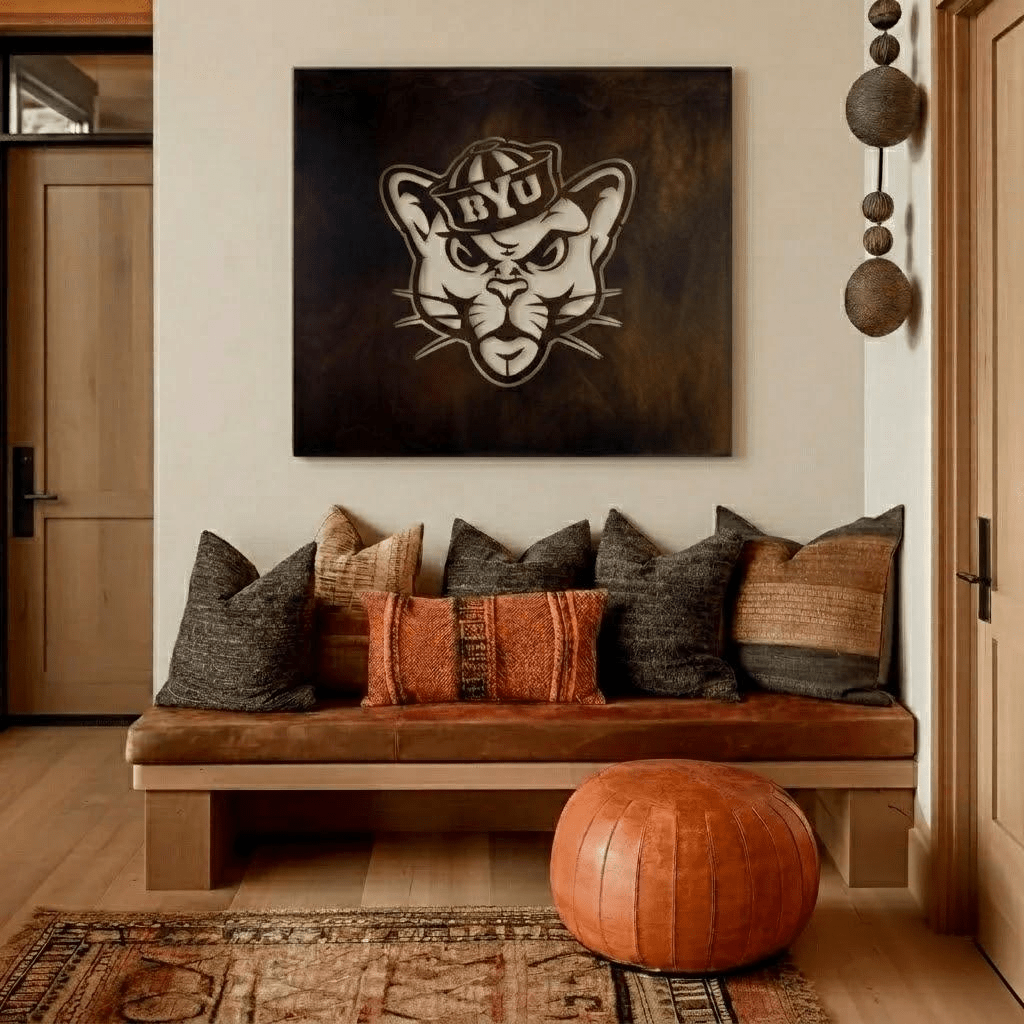 The BYU Cat - Metal Wall Art - Square Forge - Anthem Classic