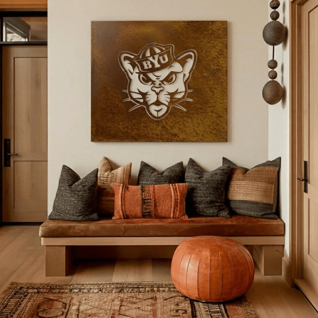 The BYU Cat - Metal Wall Art - Square Forge - Anthem Classic