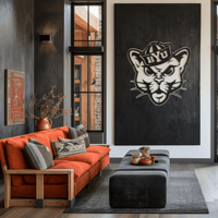 The BYU Cat - Wall Art - Portrait - Forge