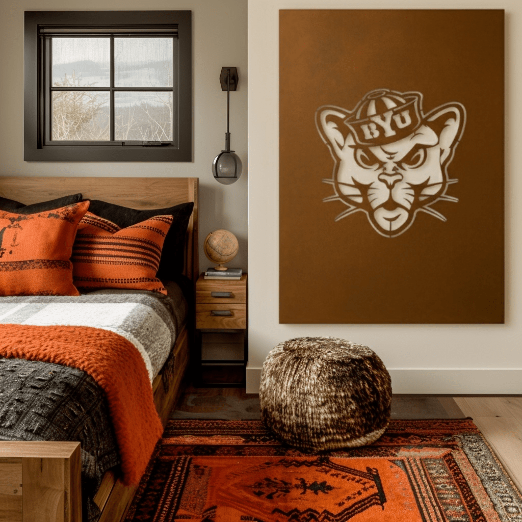 The BYU Cat - Wall Art - Portrait Umber - Anthem Classic