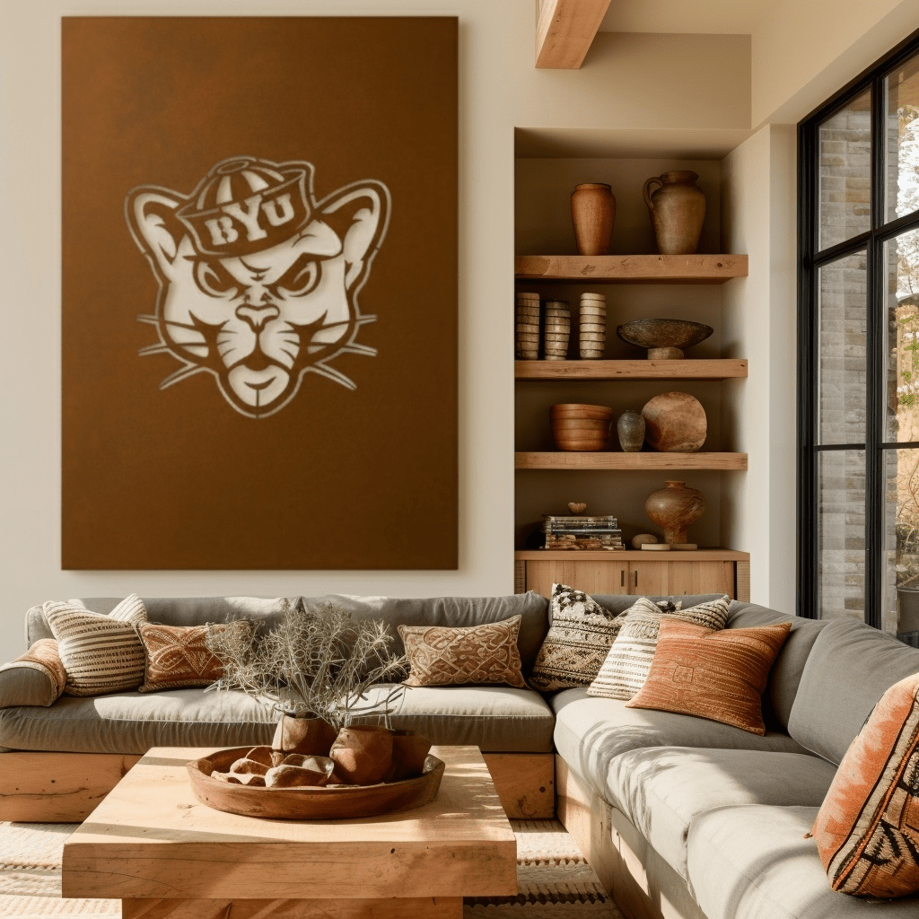 The BYU Cat - Wall Art - Portrait Umber - Anthem Classic