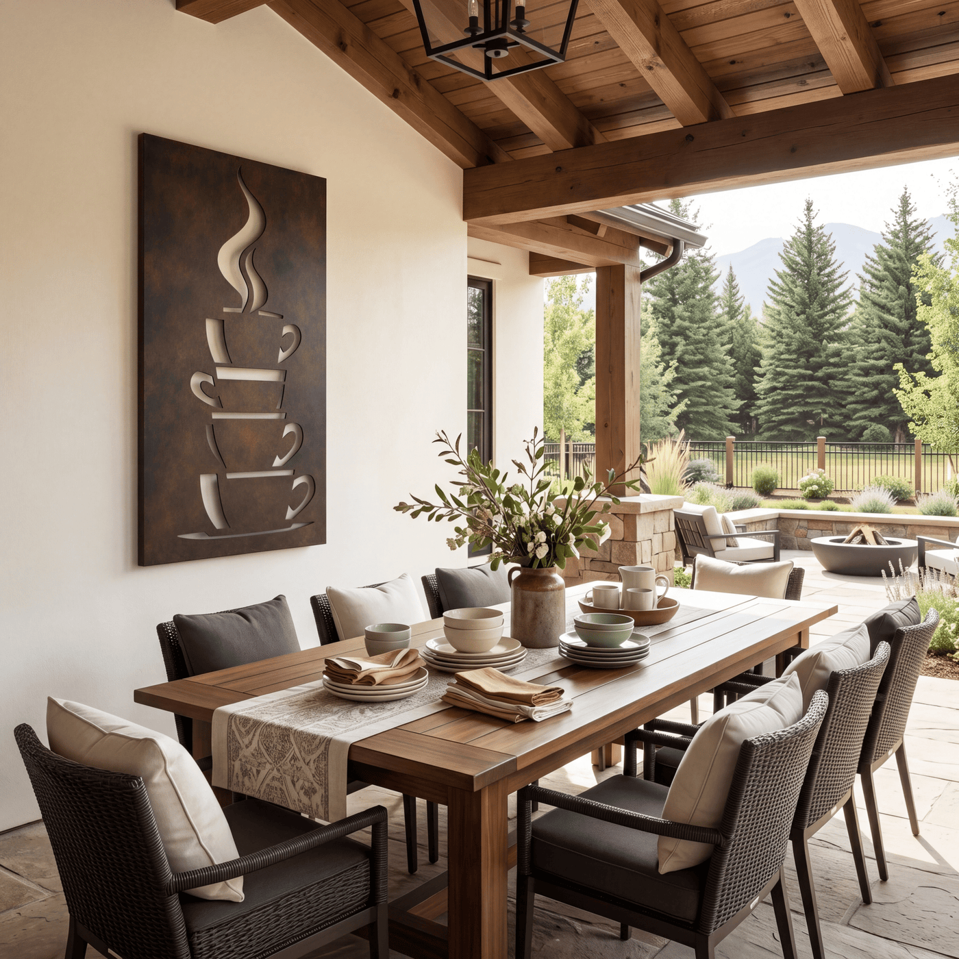 The Cafécito - Metal Wall Art - Umber - Anthem Classic