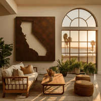 The California - Metal Wall Art - Umber