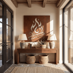 The Campfire - Metal Wall Art - Oxide - Anthem Classic