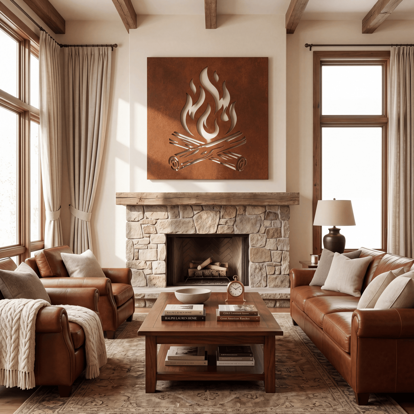The Campfire - Metal Wall Art - Oxide - Anthem Classic