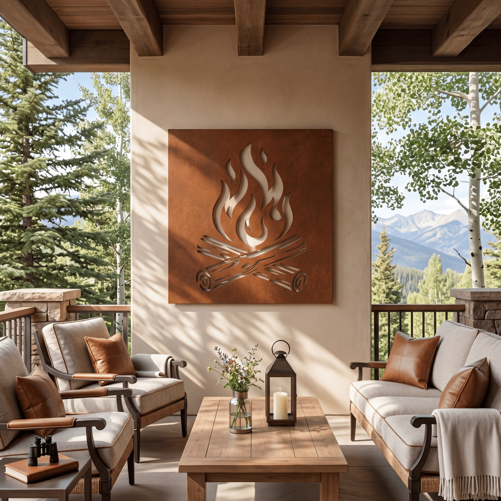 The Campfire - Metal Wall Art - Oxide - Anthem Classic