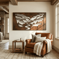 The Canyon - Metal Wall Art - Umber - Anthem Classic