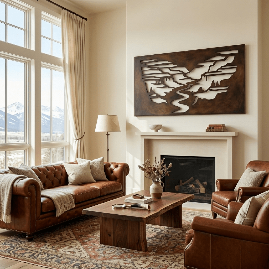 The Canyon - Metal Wall Art - Umber - Anthem Classic