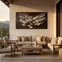 The Canyon - Metal Wall Art - Umber