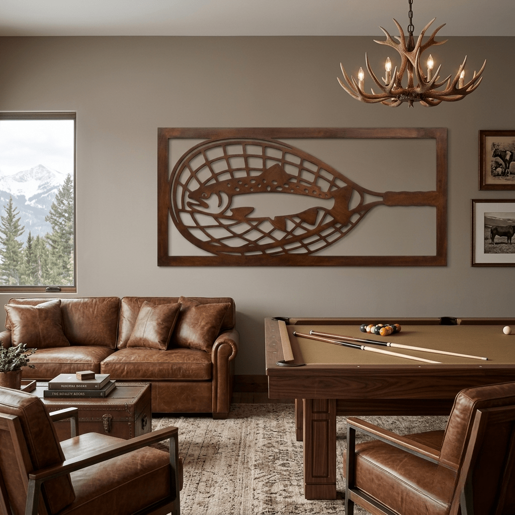 The Catch - Metal Wall Art - Umber - Anthem Classic