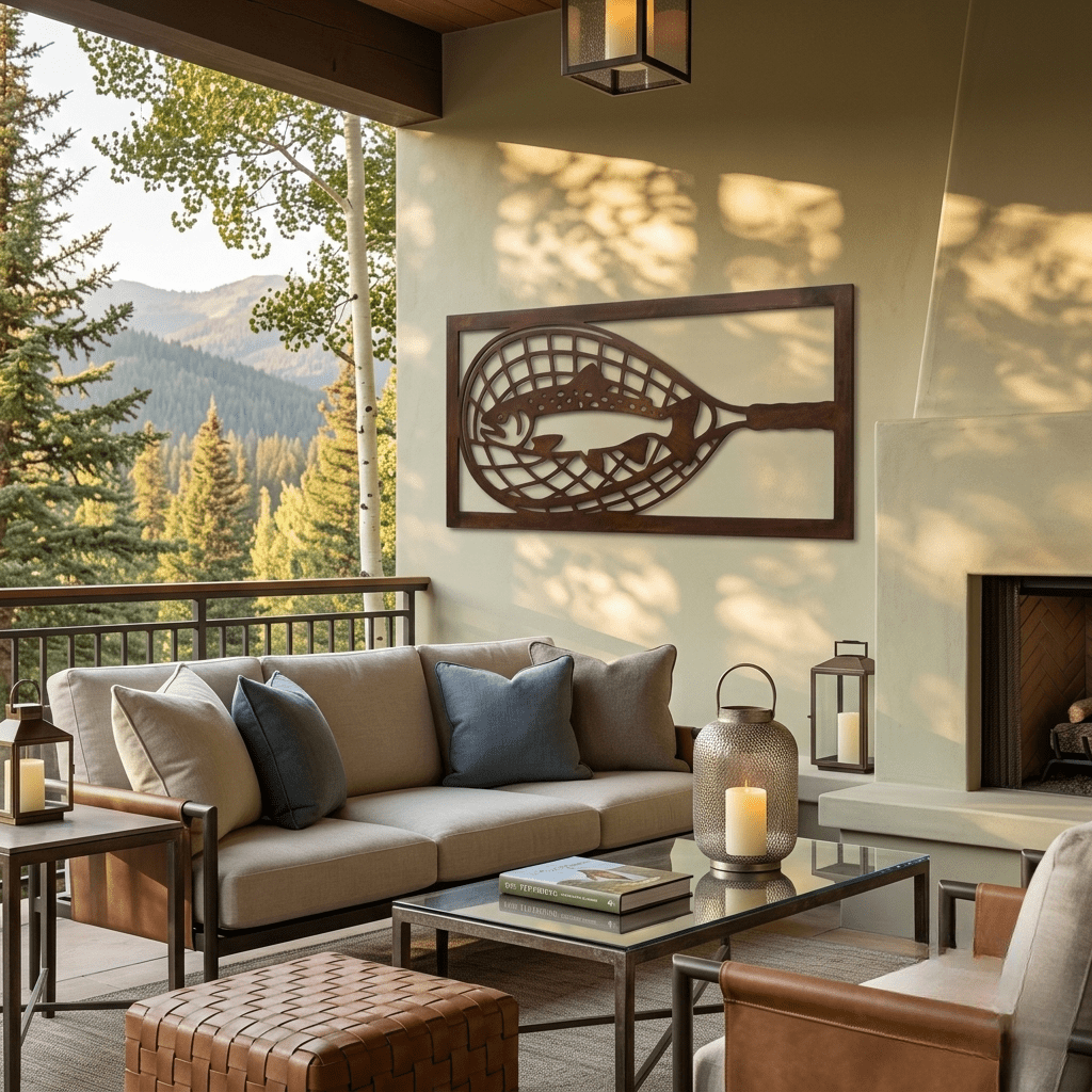 The Catch - Metal Wall Art - Umber - Anthem Classic