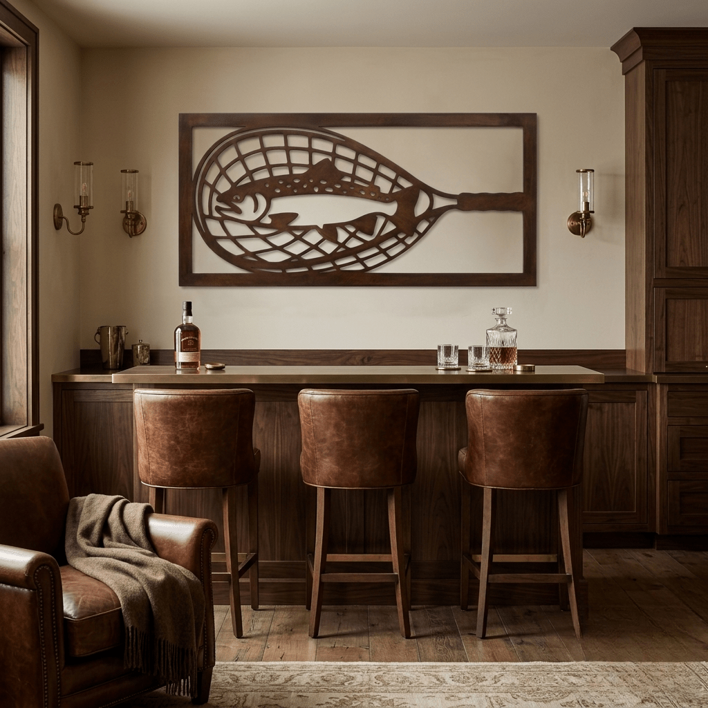 The Catch - Metal Wall Art - Umber - Anthem Classic