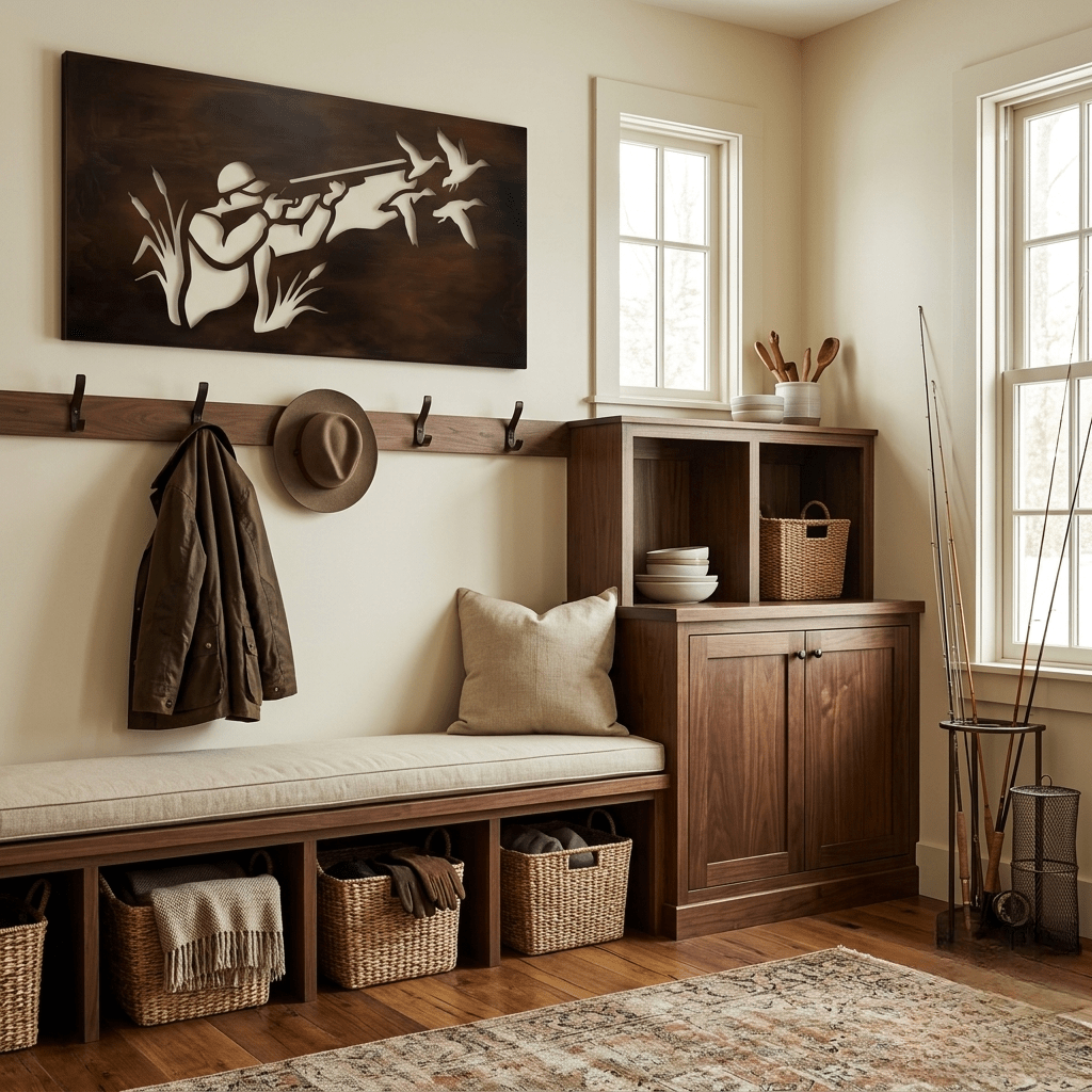 The Cattail Country - Metal Wall Art - Umber - Anthem Classic