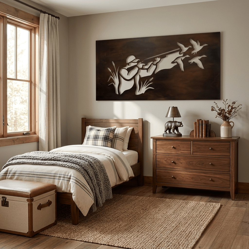 The Cattail Country - Metal Wall Art - Umber - Anthem Classic