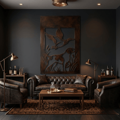 The Cattail Cover - Metal Wall Art - Umber - Anthem Classic