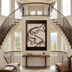 The Channel Cat - Metal Wall Art - Umber - Anthem Classic