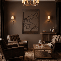 The Channel Cat - Metal Wall Art - Umber - Anthem Classic