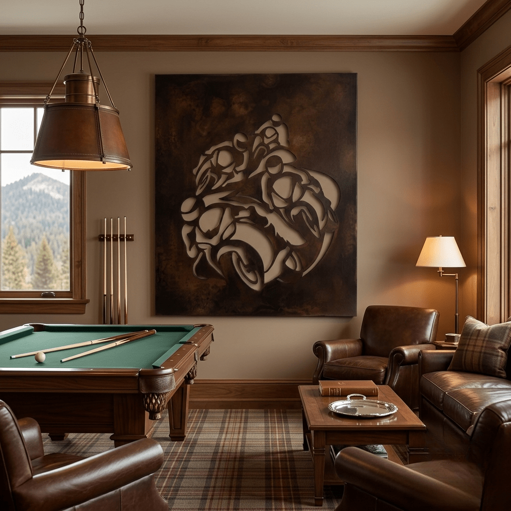 The Chase - Metal Wall Art - Umber - Anthem Classic