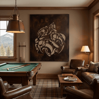 The Chase - Metal Wall Art - Umber