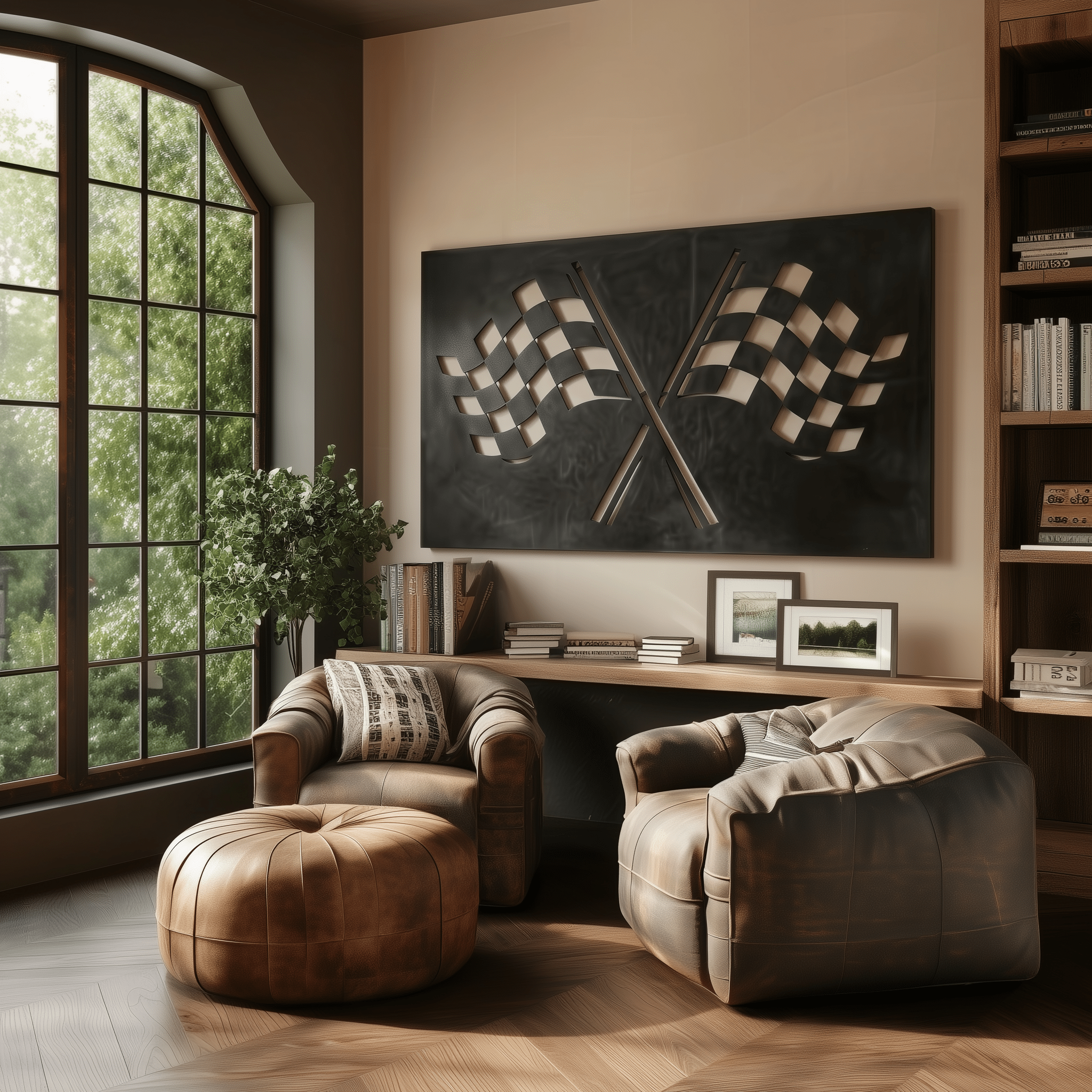 The Checkered Flag - Metal Wall Art - Anthem Classic