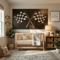 The Checkered Flag - Metal Wall Art - Umber
