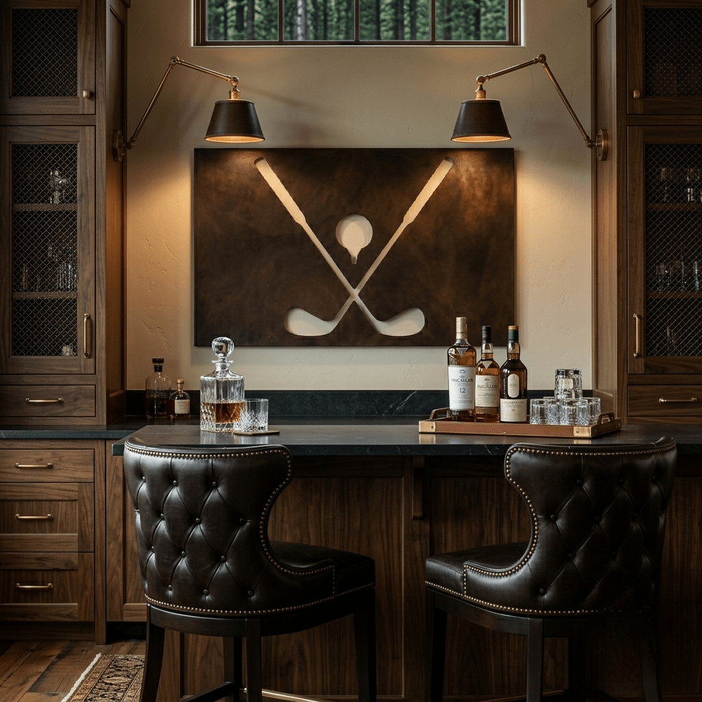 The Club - Metal Wall Art - Umber - Anthem Classic