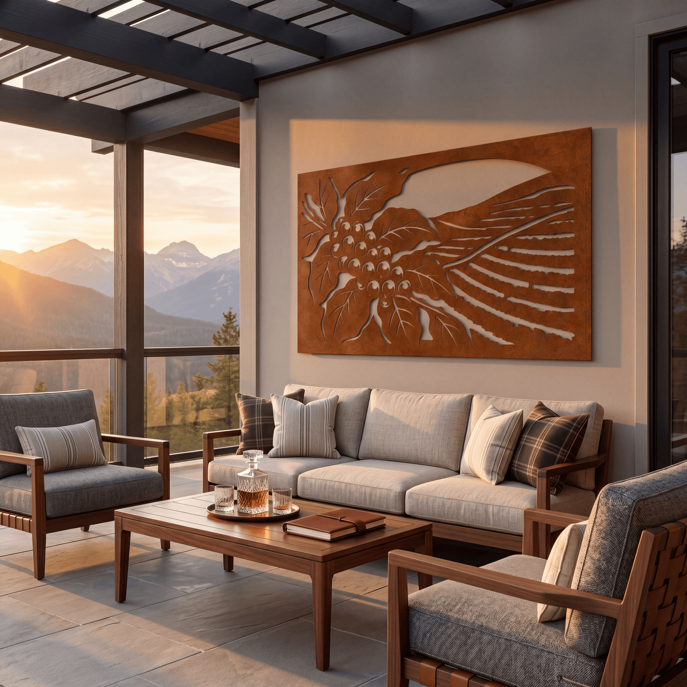 The Coffee Plantation - Metal Wall Art - Oxide - Anthem Classic