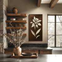 The Colorado Rocky Mountain Columbine - Metal Wall Art - Umber