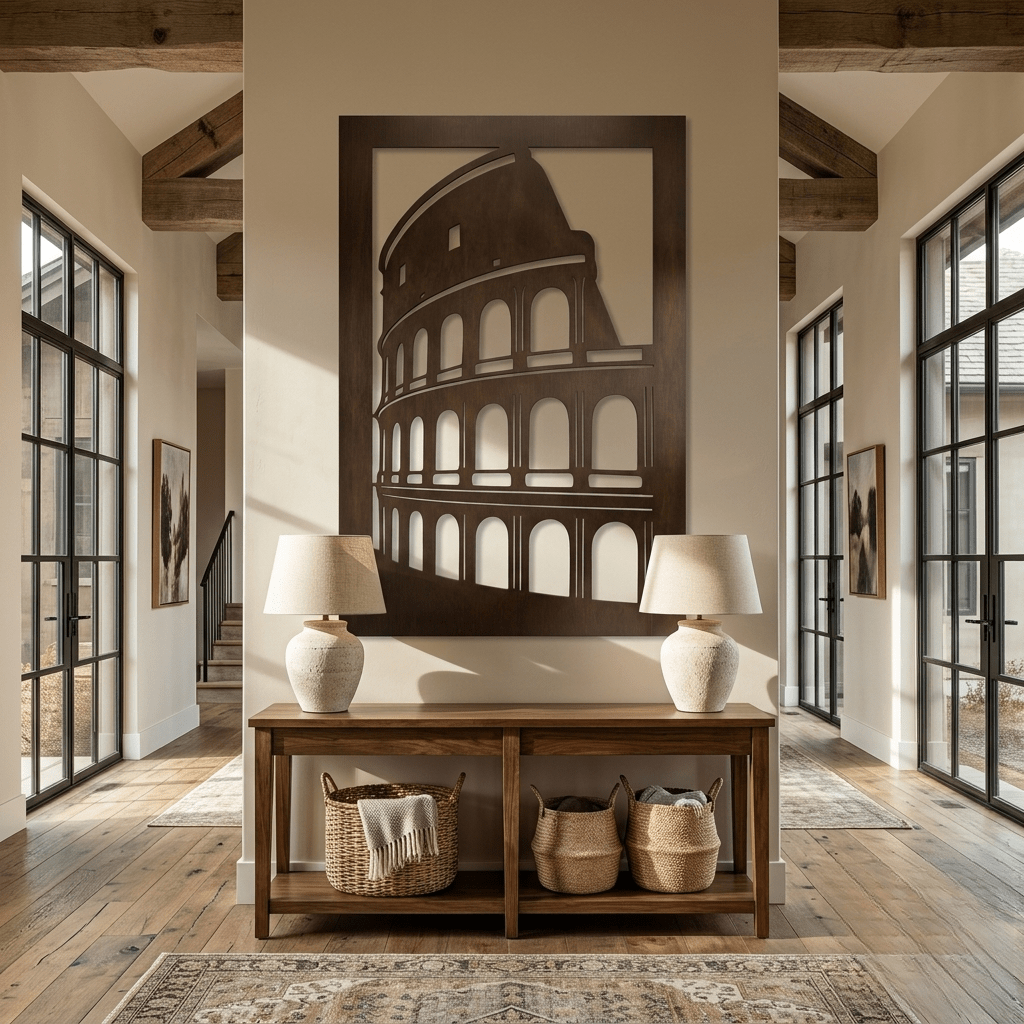 The Colosseum - Metal Wall Art - Umber - Anthem Classic