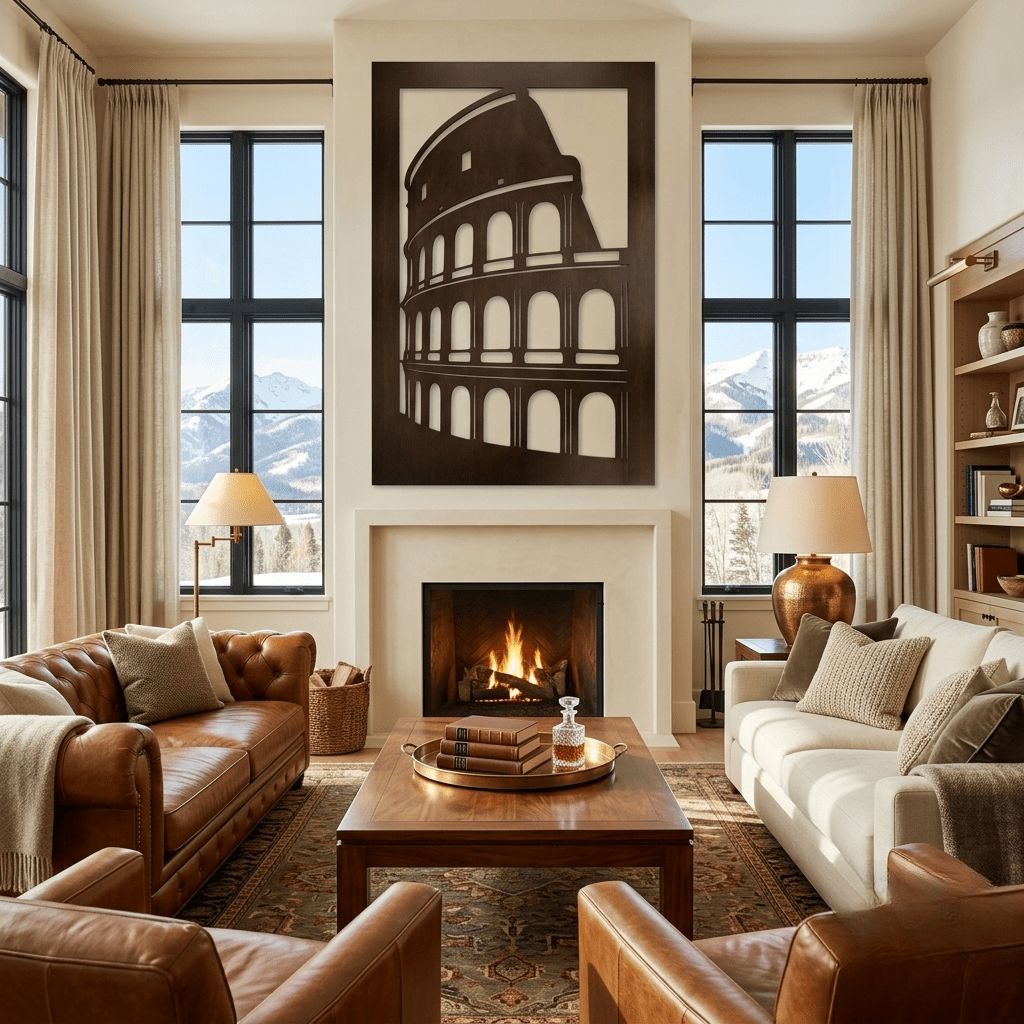 The Colosseum - Metal Wall Art - Umber - Anthem Classic