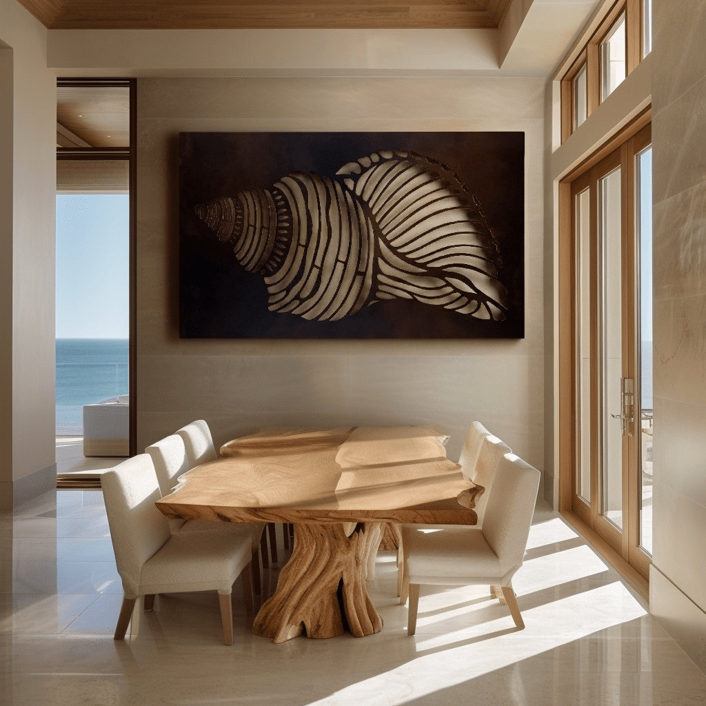 The Conch - Metal Wall Art - Umber - Anthem Classic