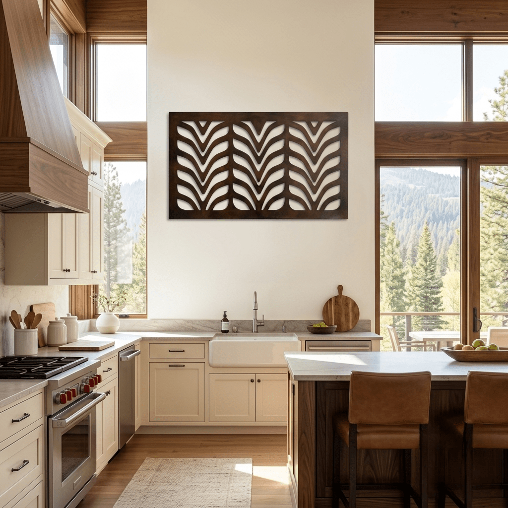 The Contour - Metal Wall Art - Umber - Anthem Classic
