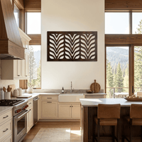 The Contour - Metal Wall Art - Umber