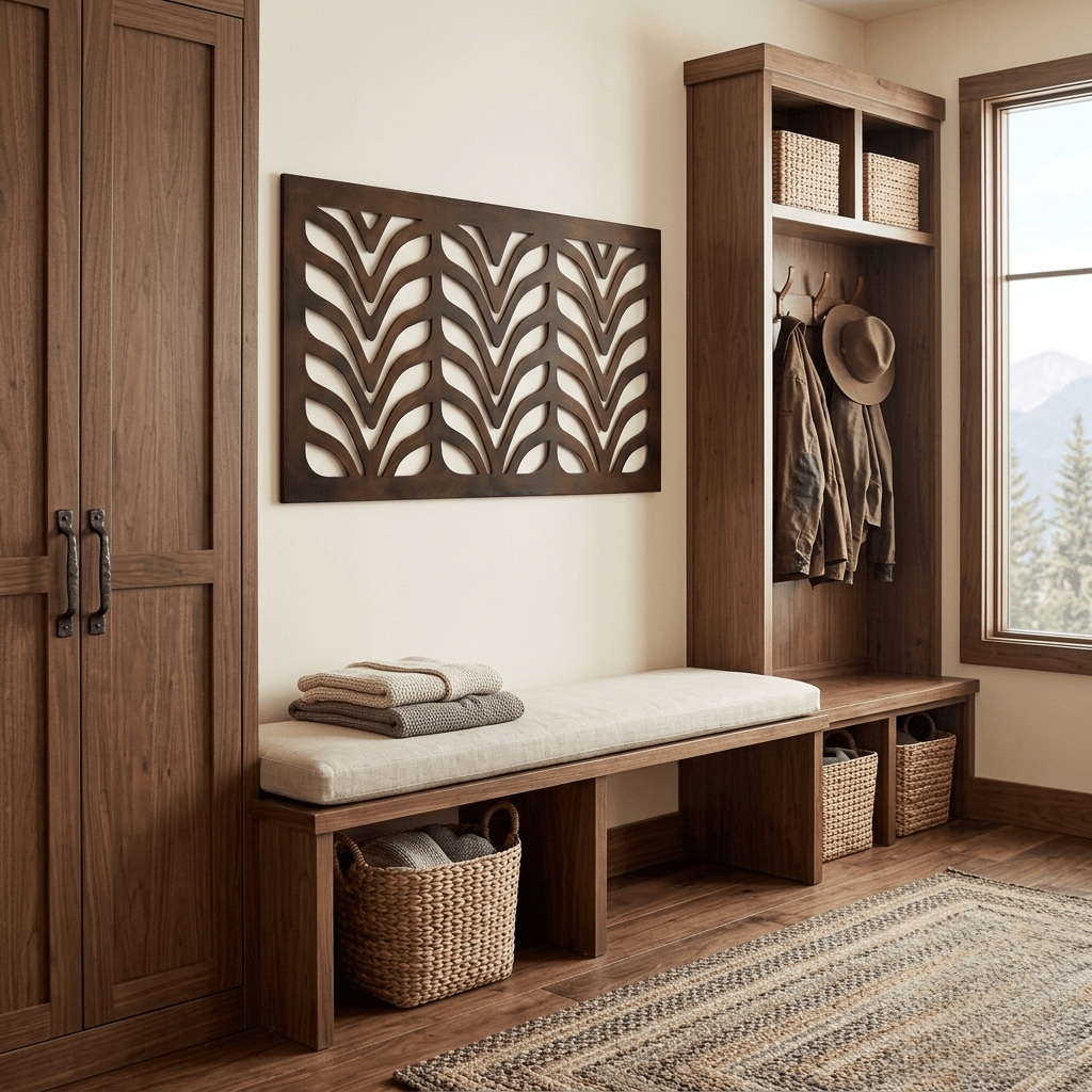 The Contour - Metal Wall Art - Umber - Anthem Classic