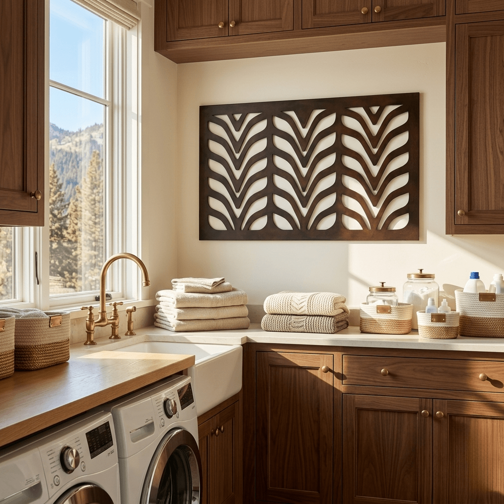 The Contour - Metal Wall Art - Umber - Anthem Classic