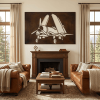 The Corsair - Metal Wall Art - Umber