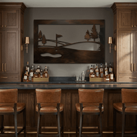 The Course - Metal Wall Art - Umber
