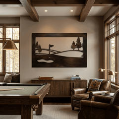 The Course - Metal Wall Art - Umber - Anthem Classic
