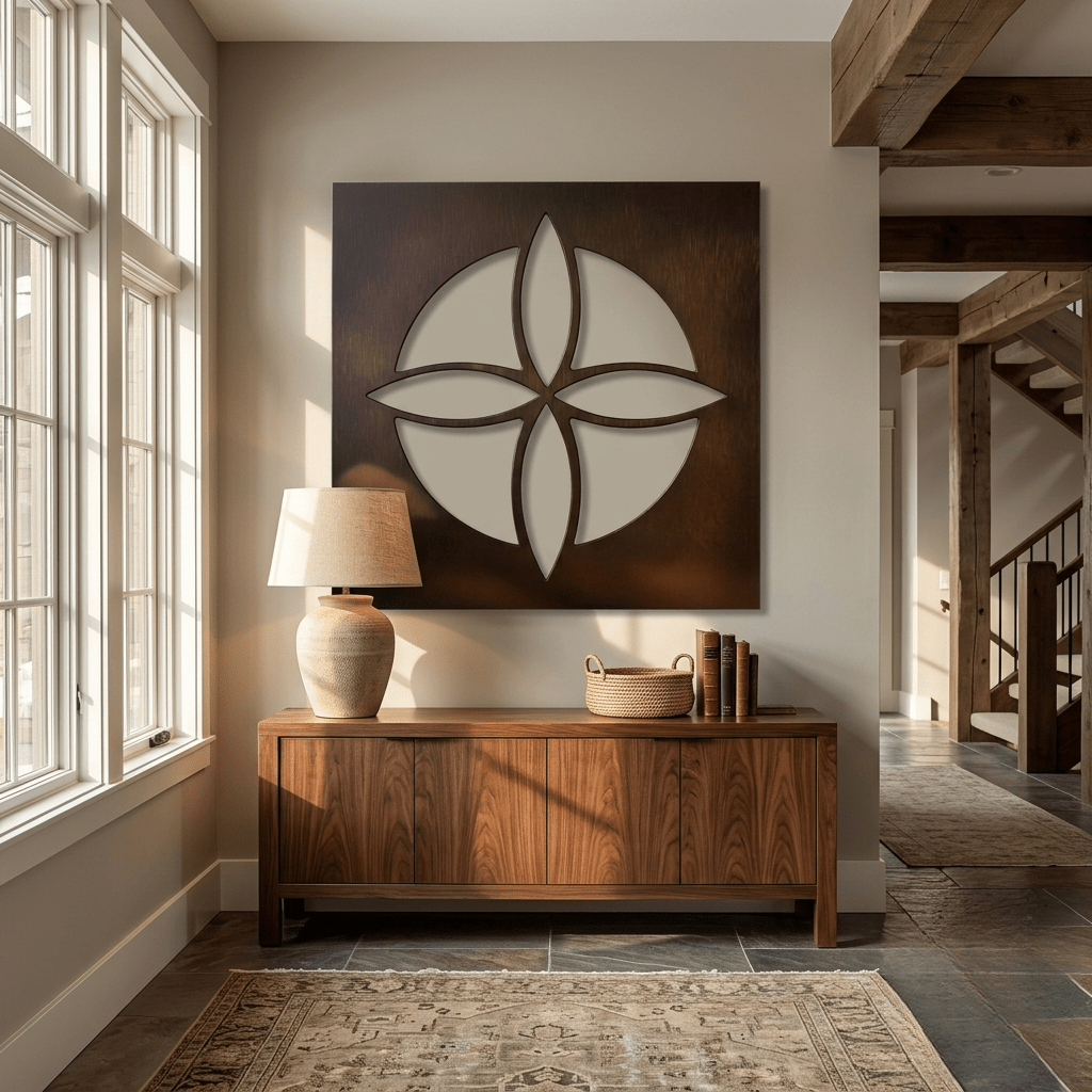 The Crest - Metal Wall Art - Umber - Anthem Classic
