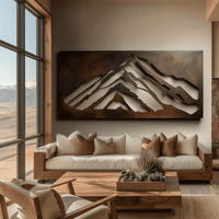 The Crested Butte - Metal Wall Art - Umber