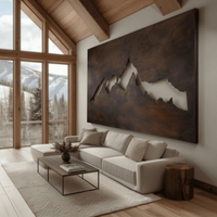 The Crestfall - Metal Wall Art - Umber