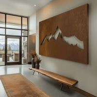 The Crestfall - Metal Wall Art - Oxide