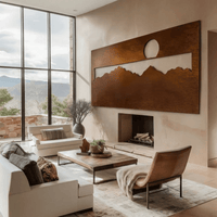 The Crestline - Metal Wall Art - Oxide